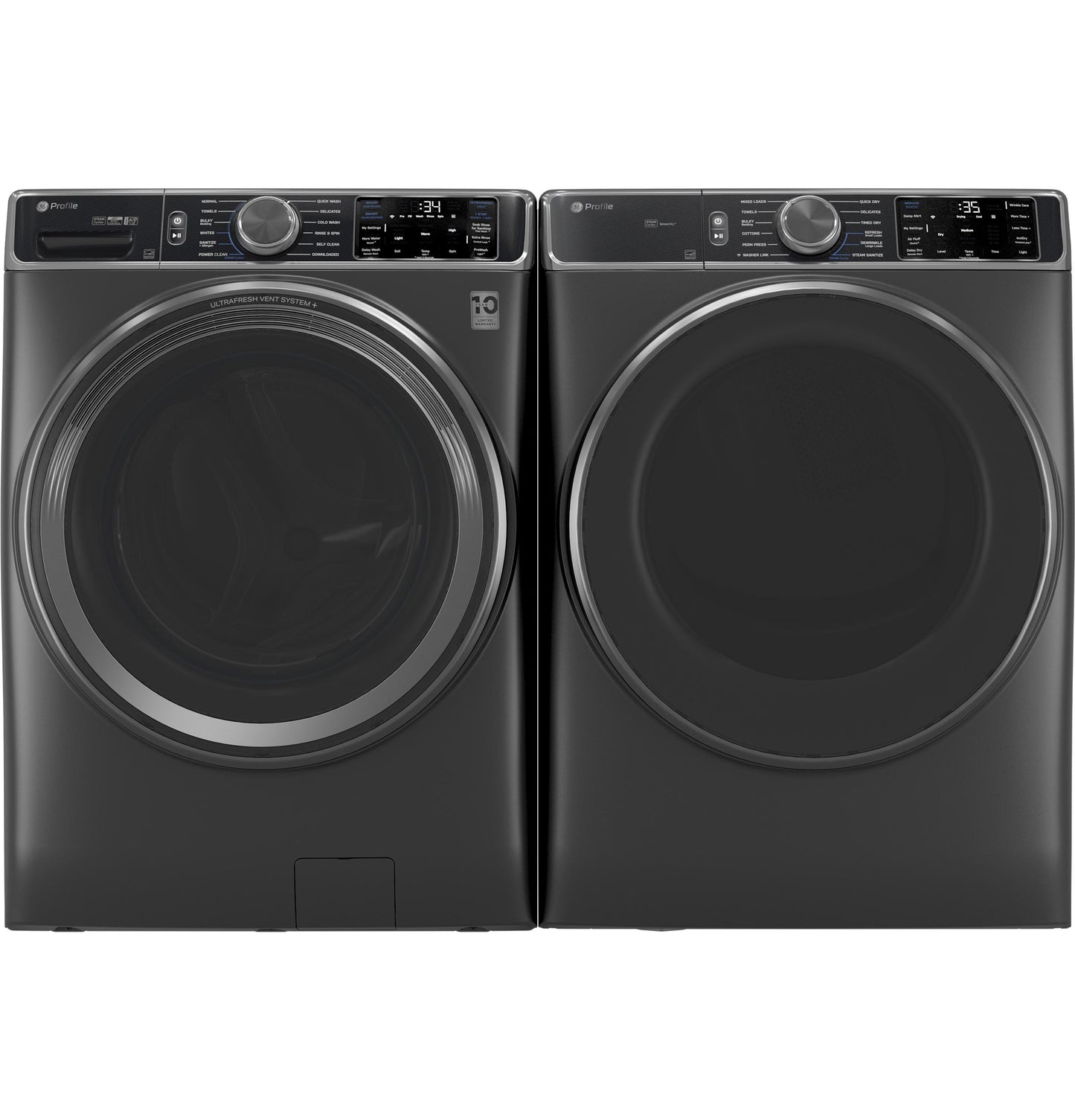 Ge Appliances PFW955SPWDS Ge Profile&#8482; 5.5 Cu. Ft. Capacity Smart Front Load Energy Star® Steam Washer With Ultrafresh Vent System+ And Smart Wash & Smart Rinse