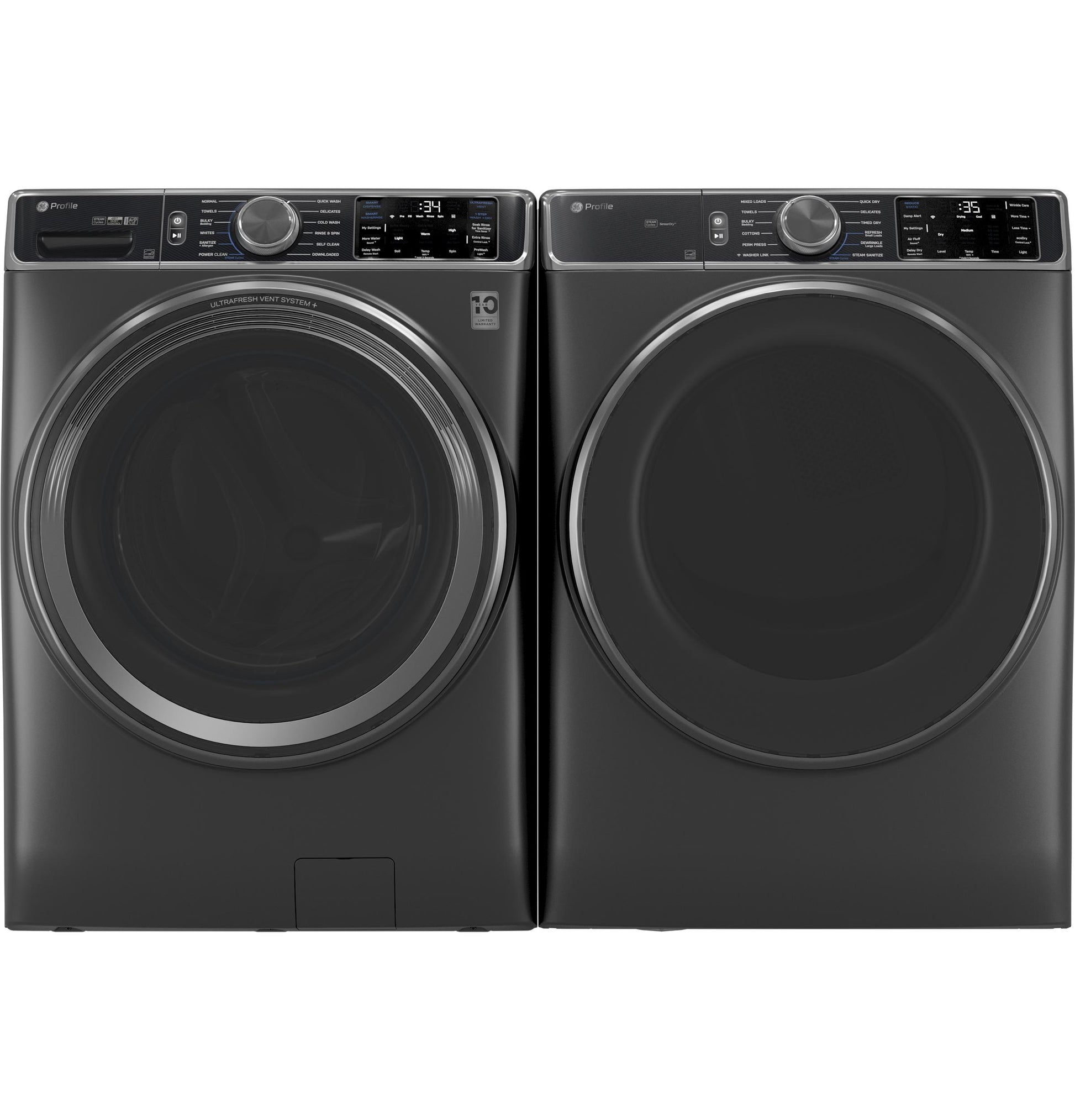 Ge Appliances PFW955SPWDS Ge Profile&#8482; 5.5 Cu. Ft. Capacity Smart Front Load Energy Star® Steam Washer With Ultrafresh Vent System+ And Smart Wash & Smart Rinse