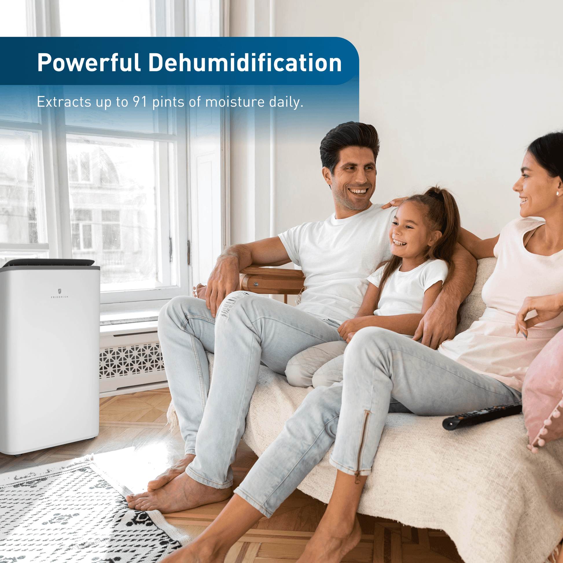 Friedrich ZHP14DC Friedrich Zoneaire Premier 14,000 Btu Dual-Hose Smart Portable Air Conditioner With Heat Pump
