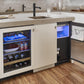 True Caliber TUI15ROPD 15 Inch Clear Ice Machine - Door: Overlay Panel, Right Hinge