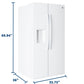 Ge Appliances GSS28NGYWW Ge® 27.9 Cu. Ft. Side-By-Side Refrigerator With Extra Tall Dispenser And In-Door Icemaker