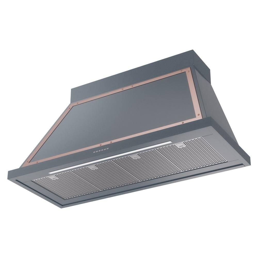 Ilve UANB48BGP Ilve Uanb48Bgp Nostalgie Ii Noblesse 48 Inch Range Hood With 600 Cfm (Blue Grey, Copper)