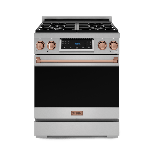 Thor Kitchen RSG30RSG 30 Inch Professional Gas Range With Tilt Panel Touch Control In Stainless Steel/Rose Gold Gordon Ramsay Series - Rsg30-Rsg