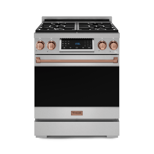 Thor Kitchen RSG30RSG 30 Inch Professional Gas Range With Tilt Panel Touch Control In Stainless Steel/Rose Gold Gordon Ramsay Series - Rsg30-Rsg