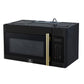 Forno FOTR303830BLK Forno Fornace 30-Inch Over The Range Convection Microwave, Black - 1.5 Cu.Ft, 300 Cfm Vent, Touch Control, Led Light