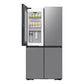 Samsung RF23DB9700QL Bespoke Counter Depth 4-Door Flex™ Refrigerator (23 Cu. Ft.) With Beverage Zone™ And Auto Open Door In Stainless Steel