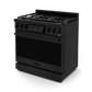 Thor Kitchen RSG36B 36 Inch Professional Gas Range With Tilt Panel Touch Control In Black Gordon Ramsay Series - Rsg36B