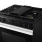 Samsung NSG6DB850012 Bespoke 6.0 Cu. Ft. Smart Slide-In Gas Range With Air Sous Vide & Air Fry In White Glass