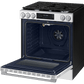 Samsung NSG80H60SW Bespoke Smart Slide-In Gas Range Pro Style Design Air Fry Max True Convection