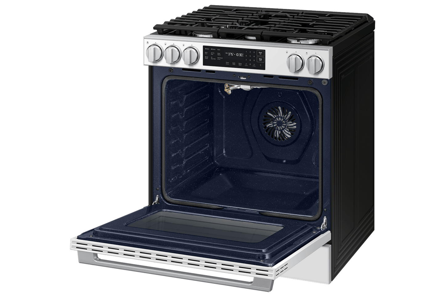 Samsung NSG80H60SW Bespoke Smart Slide-In Gas Range Pro Style Design Air Fry Max True Convection
