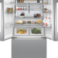 Bosch B36CT84ENS 800 Series, French Door Bottom Freezer, Multi Door, 36'', Brushed Steel (With Anti-Fingerprint), Total No Frost
