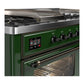 Ilve UM60FSNR3EGBLP Ilve Um60Fsnr3Egblp Majestic Iii 60 Inch Dual Fuel Range With 7 Burners, Griddle And French Top, Dual Function Burner With Up To 25,000 Btu (Liquid Propane, Triple Glass Door, Emerald Green, Burnished)