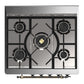 Ilve UM30NR3BUBLP Ilve Um30Nr3Bublp Majestic Iii 30 Inch Dual Fuel Range With 5 Black Brass Burners, Dual Function Burner Up To 25,000 Btu (Liquid Propane, Triple Glass Door, Burgundy, Burnished)
