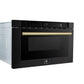 Forno FMWDR300024BLK Forno Capoliveri Espresso 24-Inch Microwave Drawer, Black, 1.2 Cu.Ft, 1500 Watts, Built-In, Touch Control Lcd Display, Auto-Touch Open/Close, 11 Power Levels, Sensor Cooking