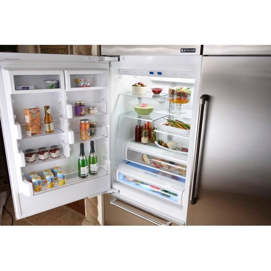 Jennair JPK36BNXWSS Integrated Built-In Bottom-Freezer Refrigerator, 36"