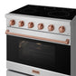 Thor Kitchen RSE36PRSG 36 Inch Professional Electric Range In Stainless Steel/Rose Gold Gordon Ramsay Series