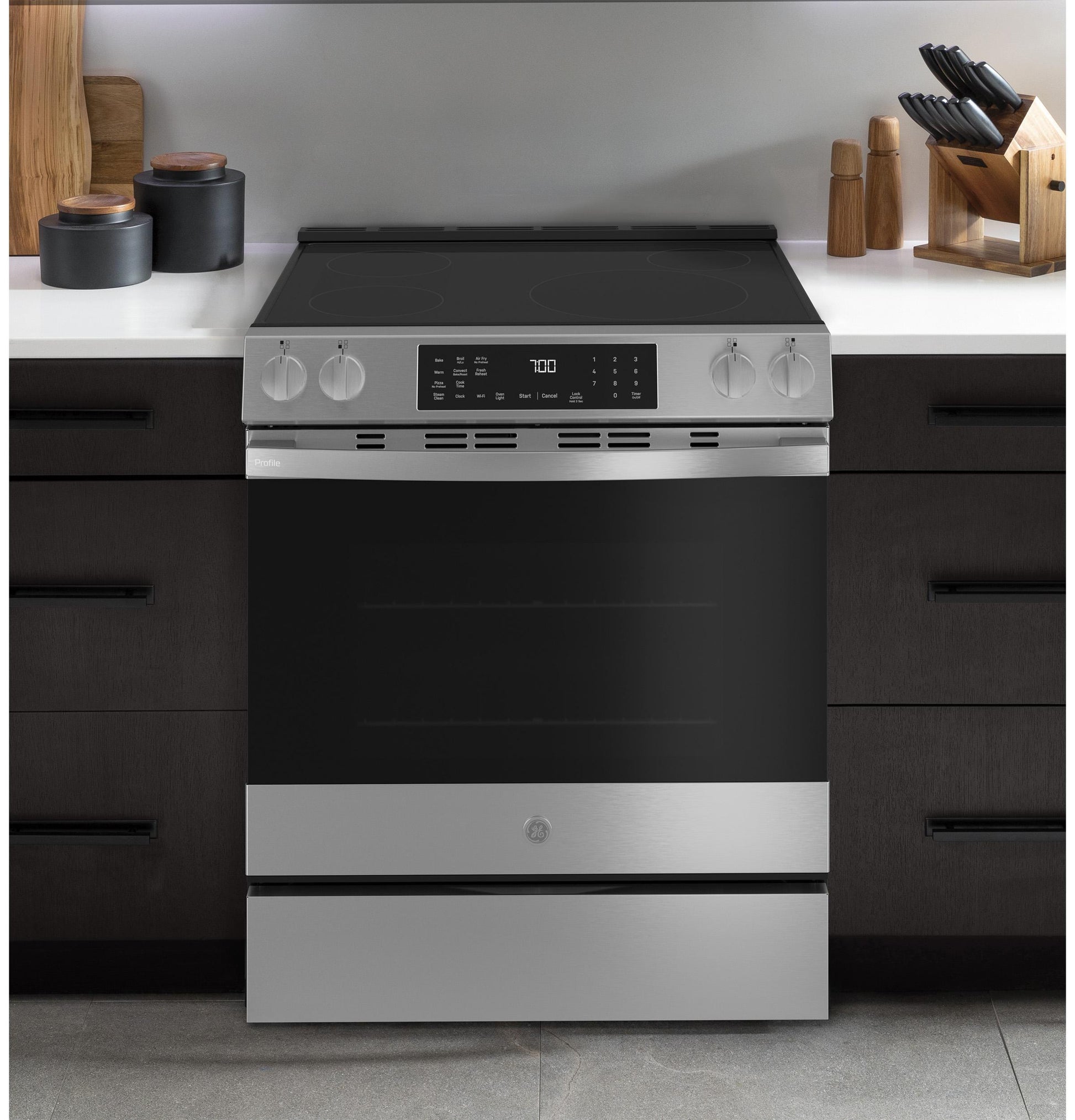 Ge Appliances PHS700AYFS Ge Profile&#8482; Energy Star® 30" Smart Slide-In Induction And Convection Range With No Preheat Air Fry And Easywash&#8482; Oven Tray