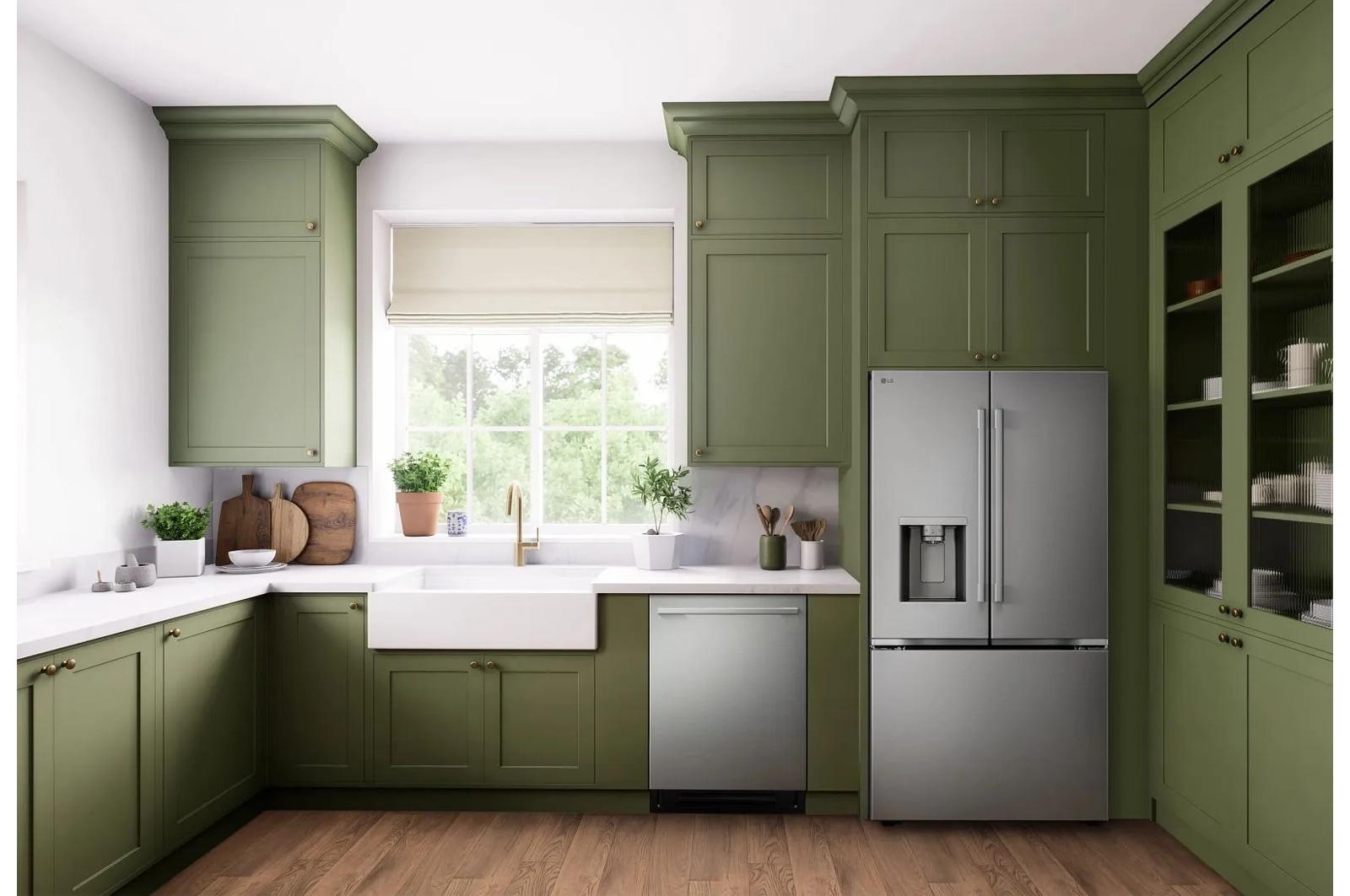 Lg LF24Z6330S 24 Cu. Ft. Counter-Depth Max&#8482; With Zero Clearance&#8482; 3-Door French Door Refrigerator