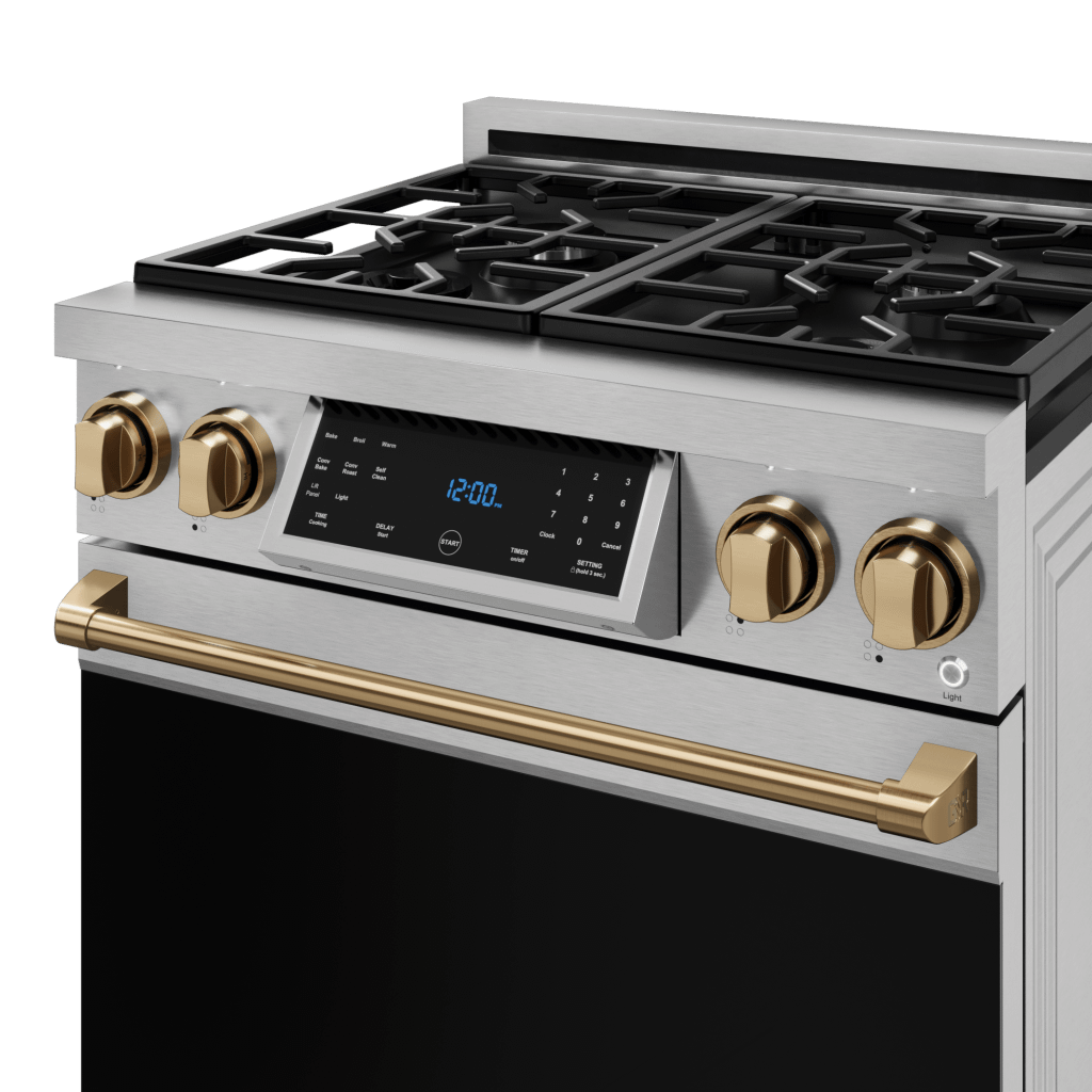 Thor Kitchen RSG30LPBRZ 30 Inch Professional Lp Range With Tilt Panel Touch Control In Stainless Steel/Bronze Gordon Ramsay Series - Rsg30Lp-Brz