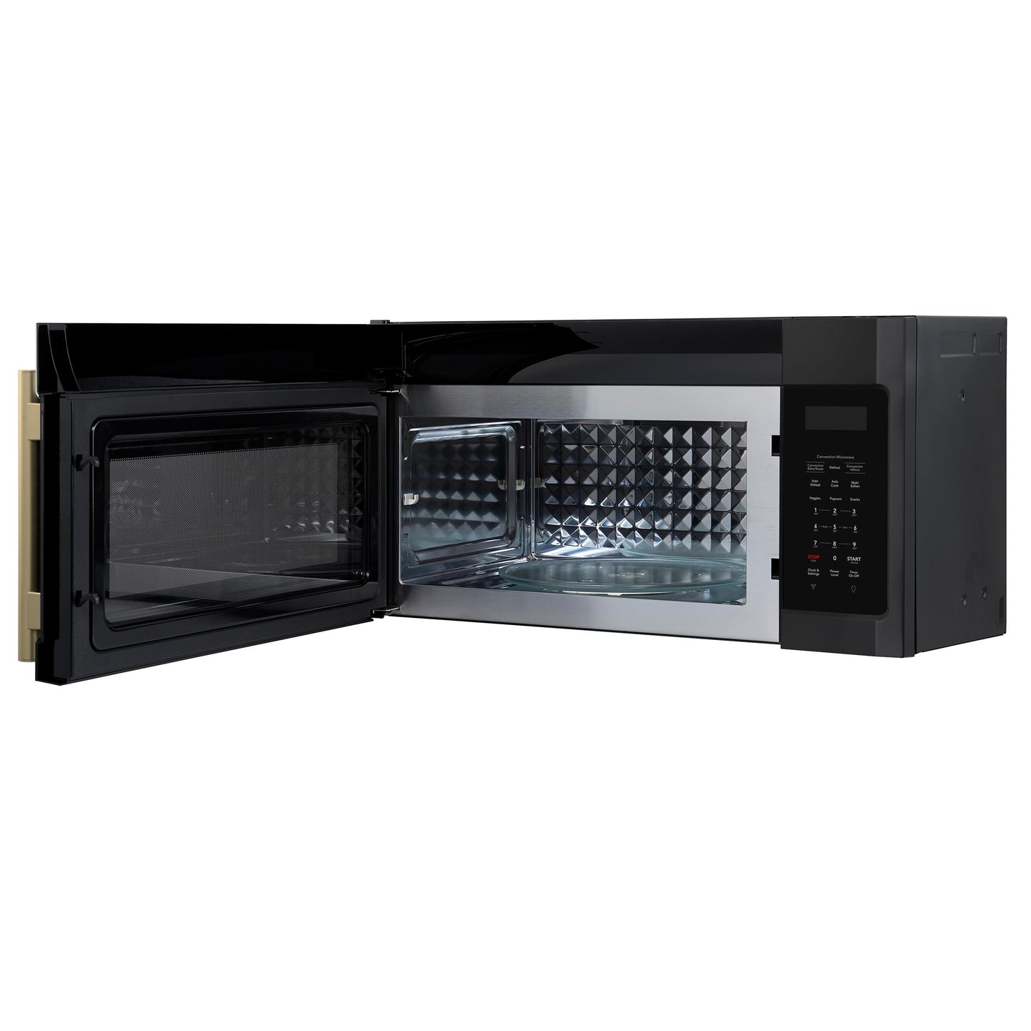 Forno FOTR303830BLK Forno Fornace 30-Inch Over The Range Convection Microwave, Black - 1.5 Cu.Ft, 300 Cfm Vent, Touch Control, Led Light