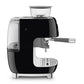 Smeg EGF03BLUS Espresso Coffee Machine Black Egf03Blus
