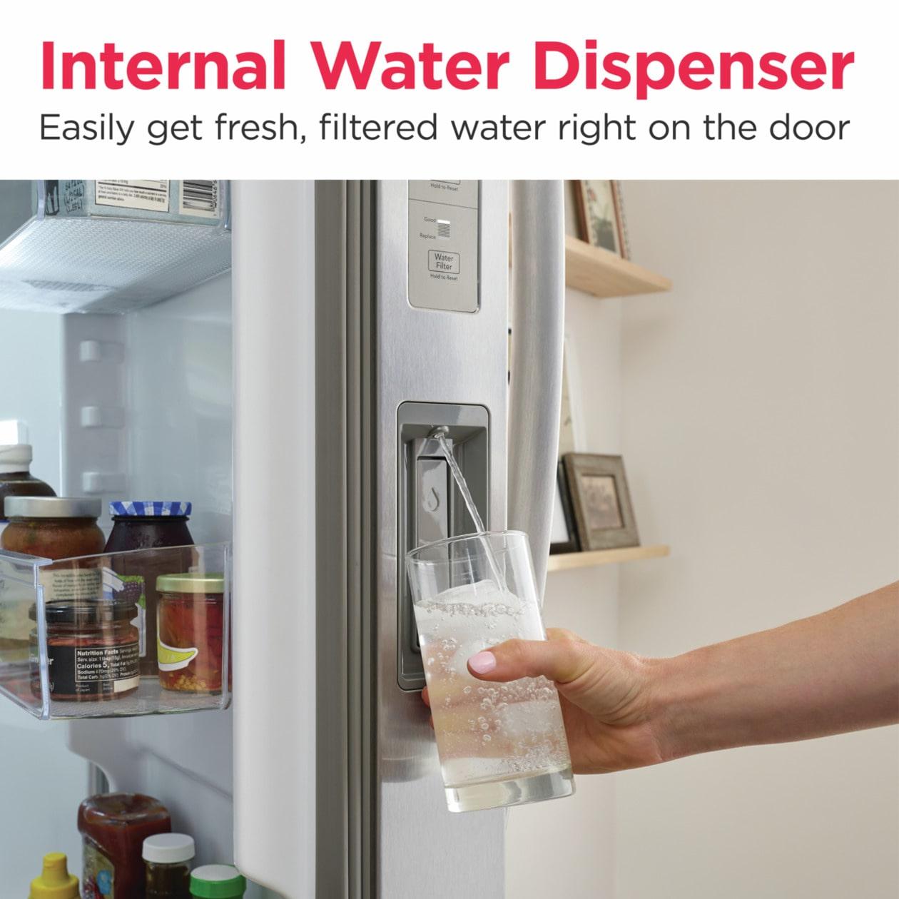 Frigidaire GRSN2620AF Frigidaire Gallery 26 Cu. Ft. 36" Standard Depth Side By Side Refrigerator