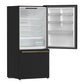 Forno FFFFD178531BLK Forno Milano Espresso 31-Inch Bottom Freezer Refrigerator, Black, 17.2 Cu.Ft Capacity, Energy Efficient