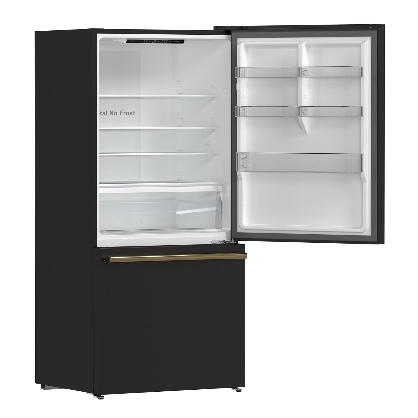 Forno FFFFD178531BLK Forno Milano Espresso 31-Inch Bottom Freezer Refrigerator, Black, 17.2 Cu.Ft Capacity, Energy Efficient