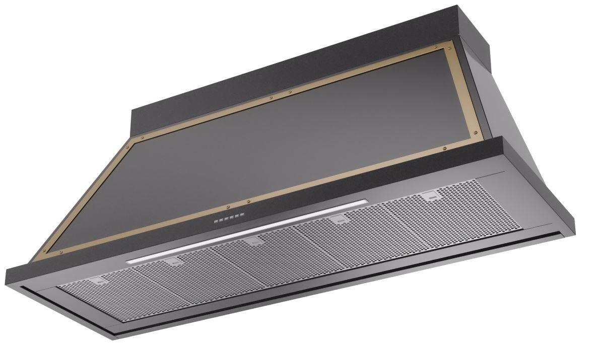 Ilve UANB60BKG Nostalgie 60 Inch Glossy Black Wall Mount Range Hood