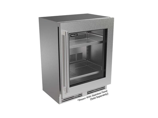 Perlick G5RE24GD G5 Luxe Shallow Depth- Ada 24" Refrigerator, Glass Door- Factory Right (Adjustable) Hinge - Indoor/Outdoor Rated