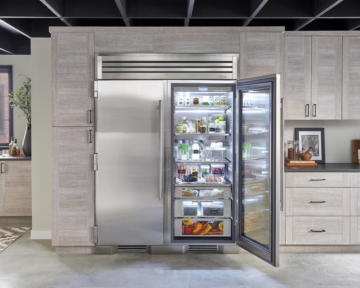 True Caliber TR36REFLSSC 36 Inch Refrigerator Column - Door: Solid Stainless - Stainless Steel Finish, Stainless Steel Hardware, Left Hinge