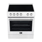 Forno FFSEL601230WHT Forno Leonardo Espresso 30-Inch White Electric Range, True Convection, Energy Efficient