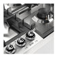 Ilve UHCPT95NSSCLP Ilve Uhcpt95Nssclp Nostalgie Ii 36 Inch Built-In Gas Cooktop With Total Black Brass Burners, In Stainless Steel (5 Sealed Burners, Liquid Propane, Chrome)