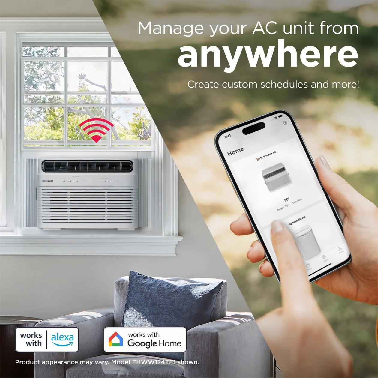Frigidaire FHWW104TE1 10,000 Btu Window Room Air Conditioner With Wi-Fi