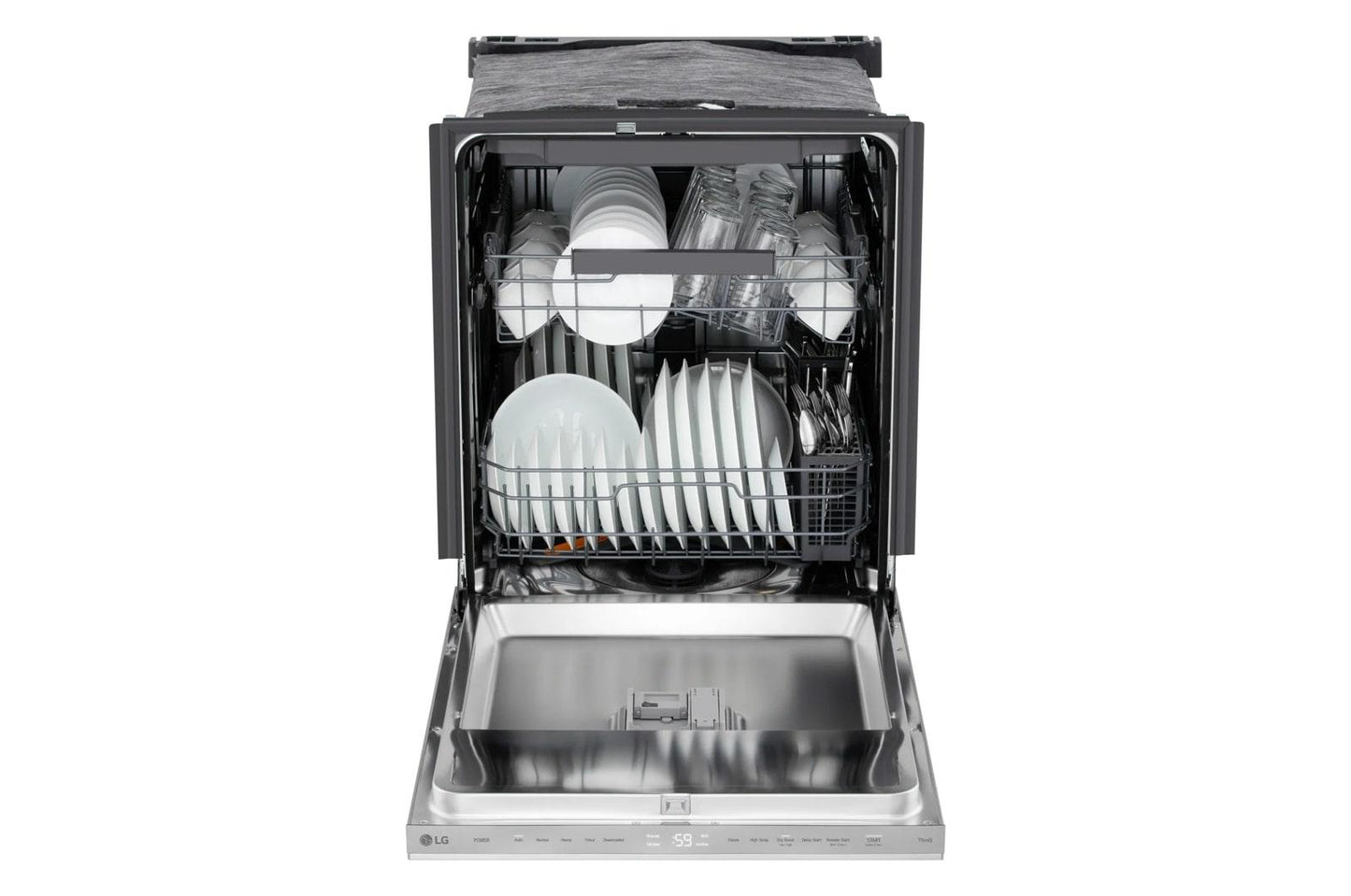 Lg LDNPM545S Smart Flushfit™ Top Control Dishwasher With 1-Hour Wash & Dry, Quadwash® Pro, And Dynamic Heat Dry™ W/Autovent Dry™
