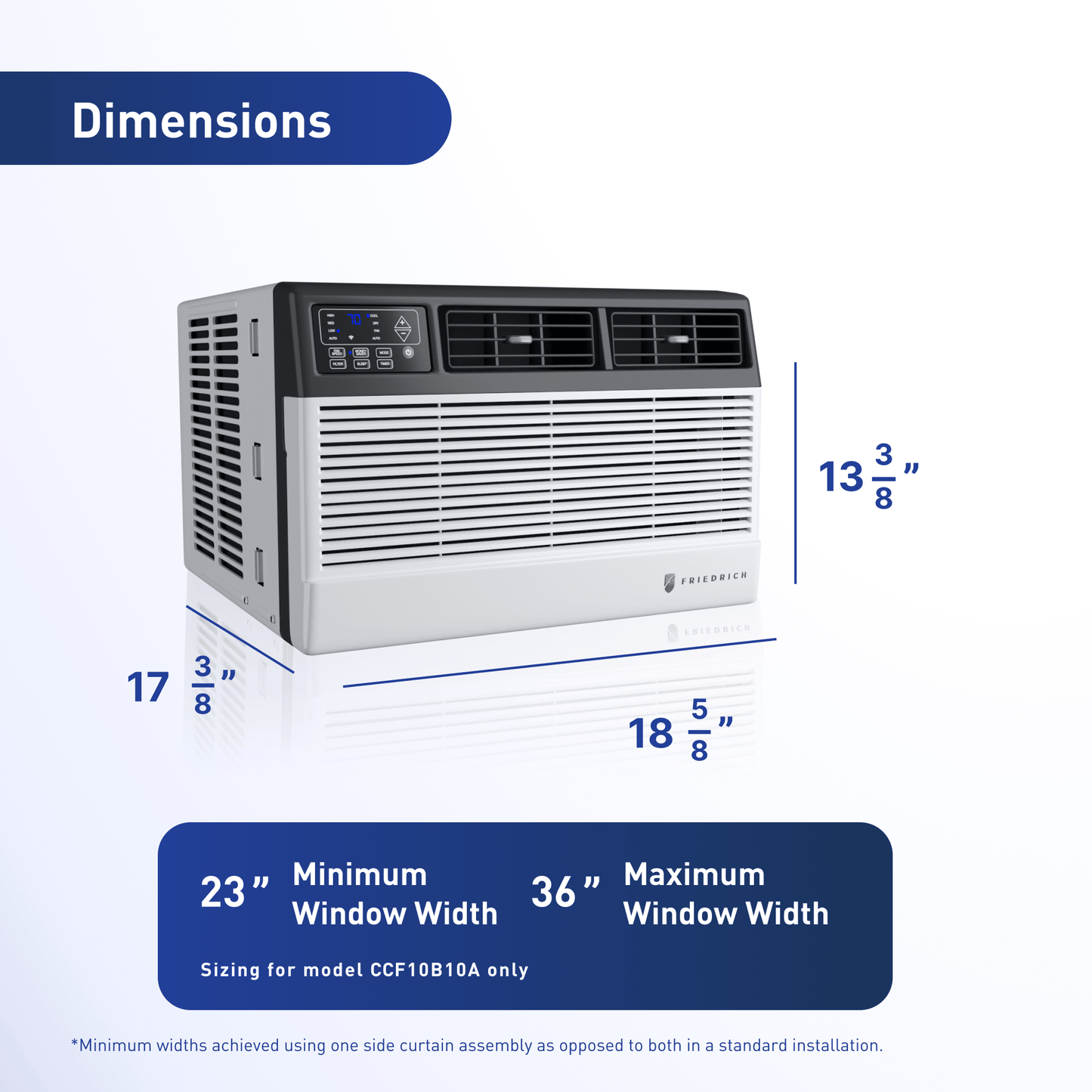 Friedrich CCF06B10C Friedrich Chill Premier 6,000 Btu 115V Smart Window Air Conditioner - Cool Only