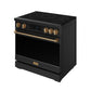 Thor Kitchen RSI36BBRZ 36 Inch Professional Induction Range With Tilt Panel Touch Control In Black And Bronze Gordon Ramsay Series