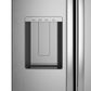 Ge Appliances GZS24NYYFS Ge® 23.6 Cu. Ft. Counter-Depth Side-By-Side Refrigerator With Extra Tall Dispenser And In-Door Icemaker