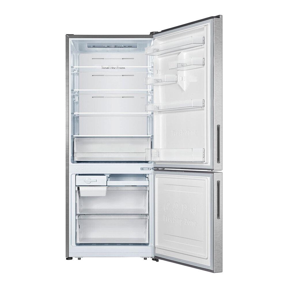 Verona VEFBF2814RSL Verona Vefbf2814Rsl 28 Inch Bottom Freezer Refrigerator With 14.8 Cu. Ft. Total Capacity, Recessed Handle, Reversible Doors, Ice Maker, Energy Star