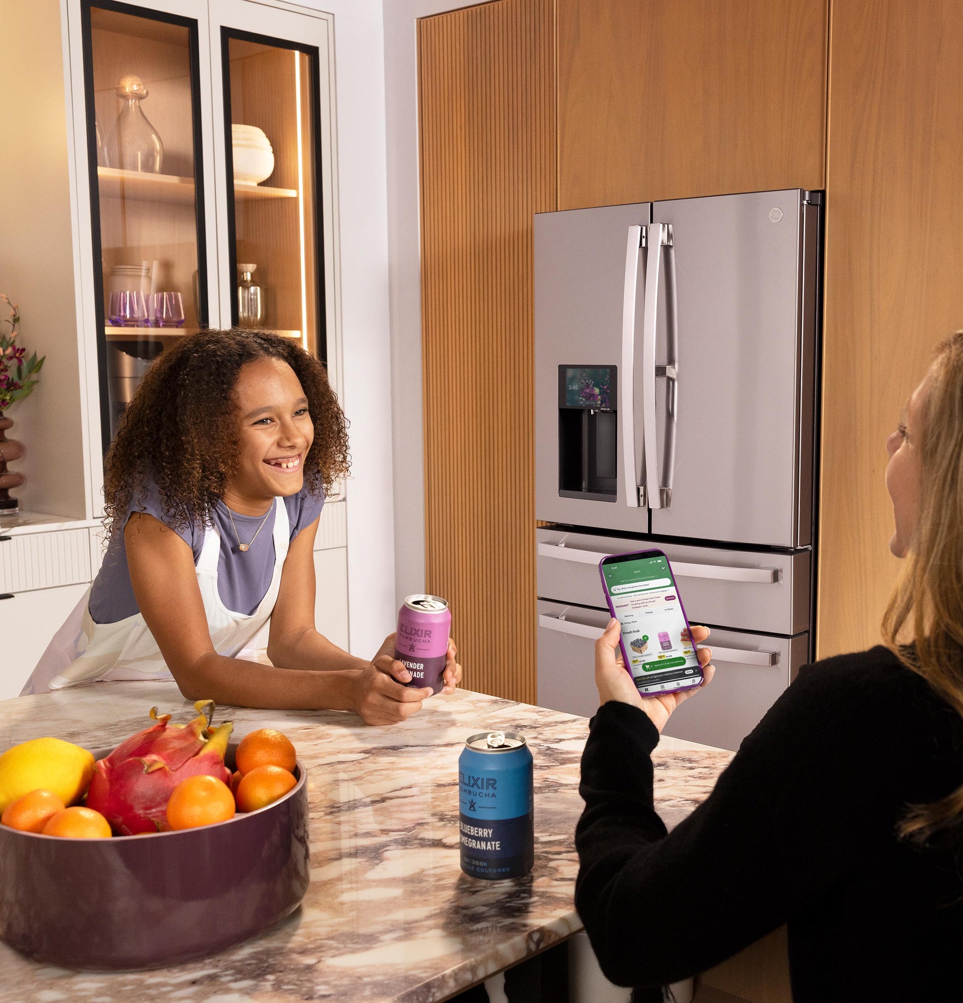 Ge Appliances PVD28HYYFS Ge Profile™ Energy Star® 27.9 Cu. Ft. Smart 4-Door French-Door Refrigerator With Kitchen Assistant™