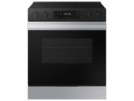 Samsung NSE6DG8100SR Bespoke 6.3 Cu. Ft. Smart Slide-In Electric Range With Precision Knobs In Stainless Steel
