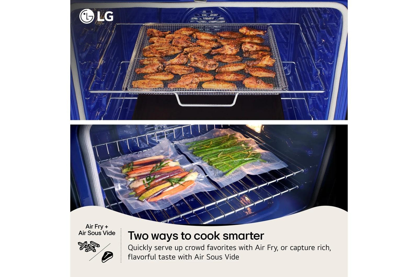 Lg LDEL7324YE 7.3 Cu. Ft. Smart Electric Double Oven Freestanding Range With Probake Convection®, Air Fry & Air Sous Vide