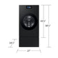 Samsung WE702NB Bespoke Ai Laundry Combo™ Pedestal With Storage Drawer In Brushed Black