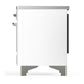 Ilve UMDIB40NR3WHC Ilve Umdib40Nr3Whc Majestic Iii 40 Inch Induction Range With 6 Elements, 3.82 Cu. Ft. Total Oven Capacity (Triple Glass Door, White, Chrome)
