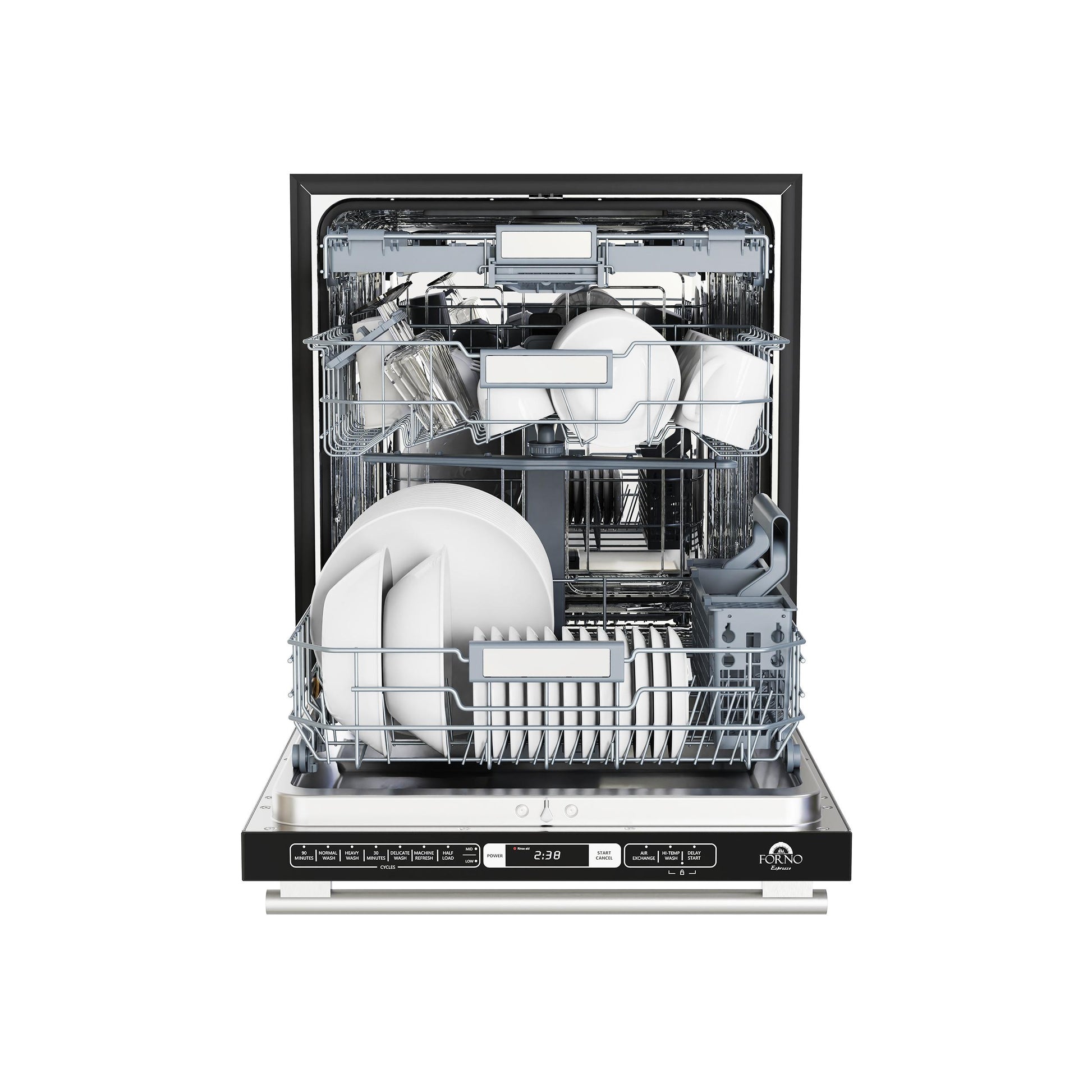 Forno FDWBI803524WHT Forno Romano Espresso 24-Inch Built-In Dishwasher, White Finish, Stainless Steel Tub, 49 Dba, Energy Star Certified