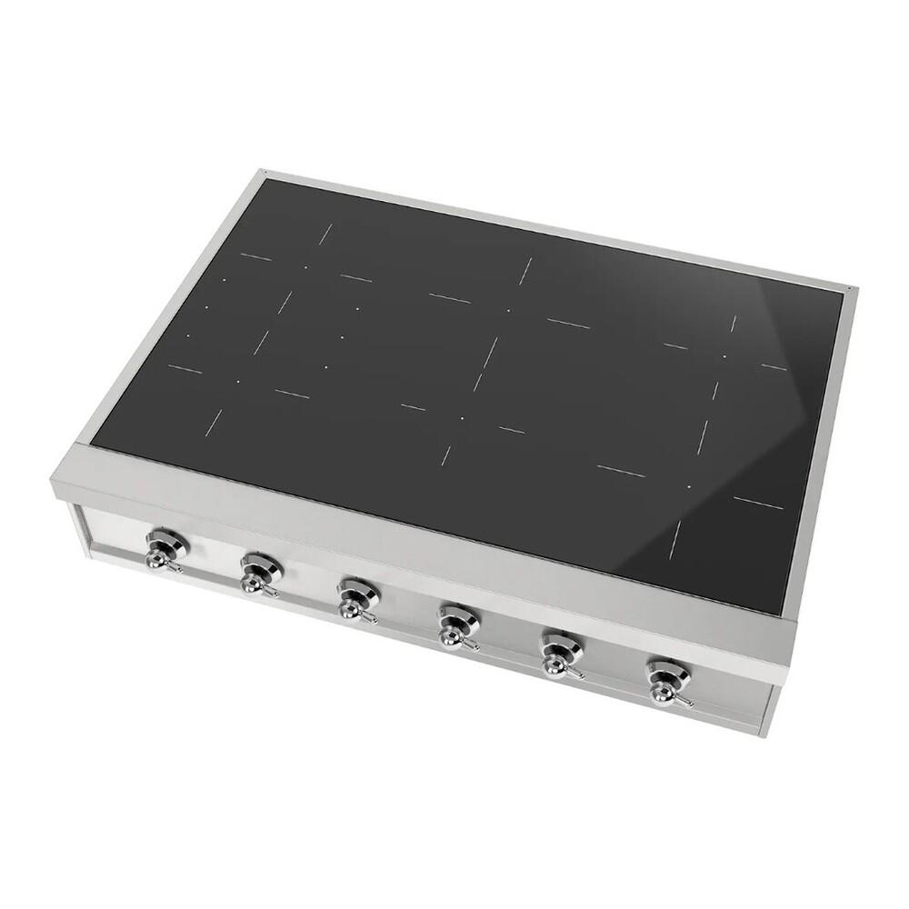 Ilve UHCPI366NSSC Ilve Uhcpi366Nssc Nostalgie Ii 36 Inch Built-In Induction Rangetop With 6 Elements (Chrome)