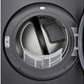 Lg DLGX9901B Lg Signature 9.0 Cu. Ft. Mega Capacity Smart Front Load Gas Dryer With Built-In Intelligence, Turbosteam® And Touch Lcd Control