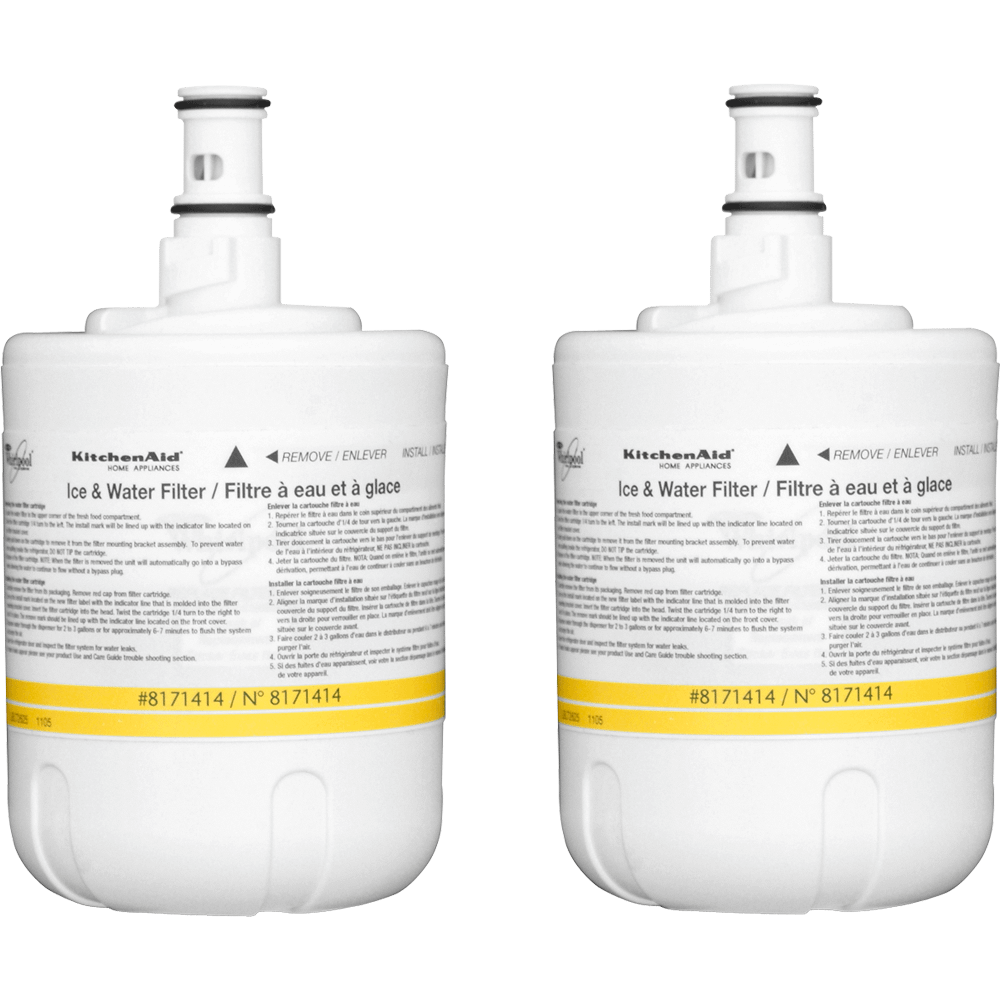 Jennair 8171414P Refrigerator Water Filter- Interior Turn Cyst (2 Pack)