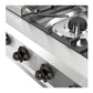 Ilve UHCP36FNSSBLP Ilve Uhcp36Fnssblp Nostalgie Ii 36 Inch Built-In Gas Rangetop With 6 Burners And Griddle, In Stainless Steel (Liquid Propane, Burnished)