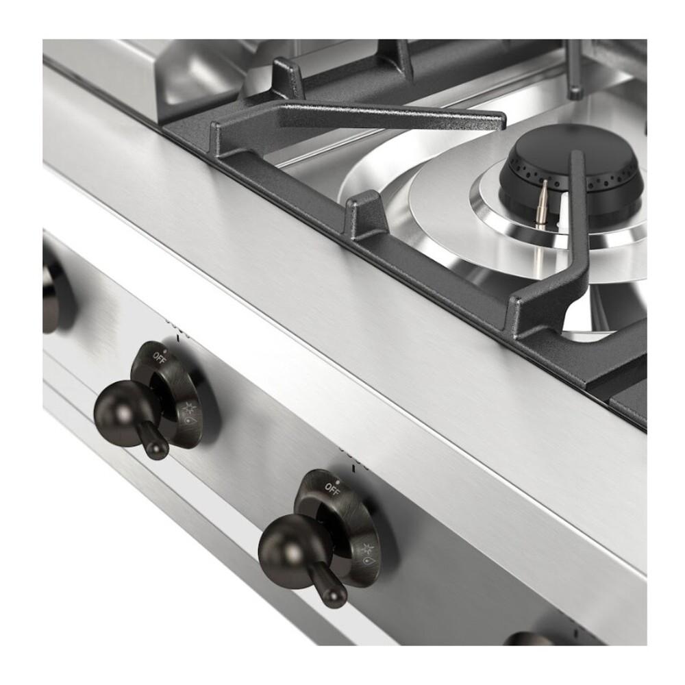Ilve UHCP36FNSSBLP Ilve Uhcp36Fnssblp Nostalgie Ii 36 Inch Built-In Gas Rangetop With 6 Burners And Griddle, In Stainless Steel (Liquid Propane, Burnished)